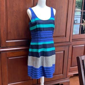 Loft striped dress NWT